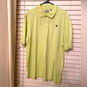 Green Knit Palmetto Tree Polo - Sz XL